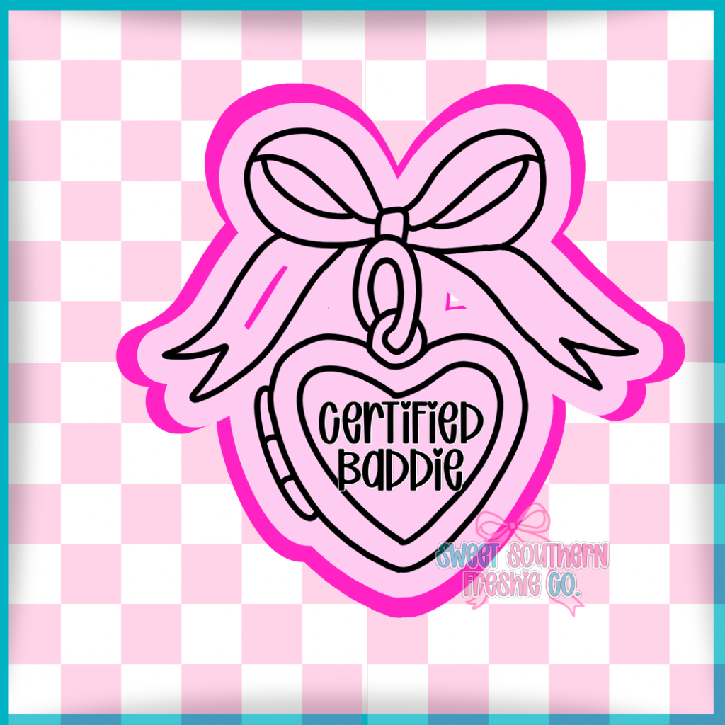 Certified Baddie Heart Locket
