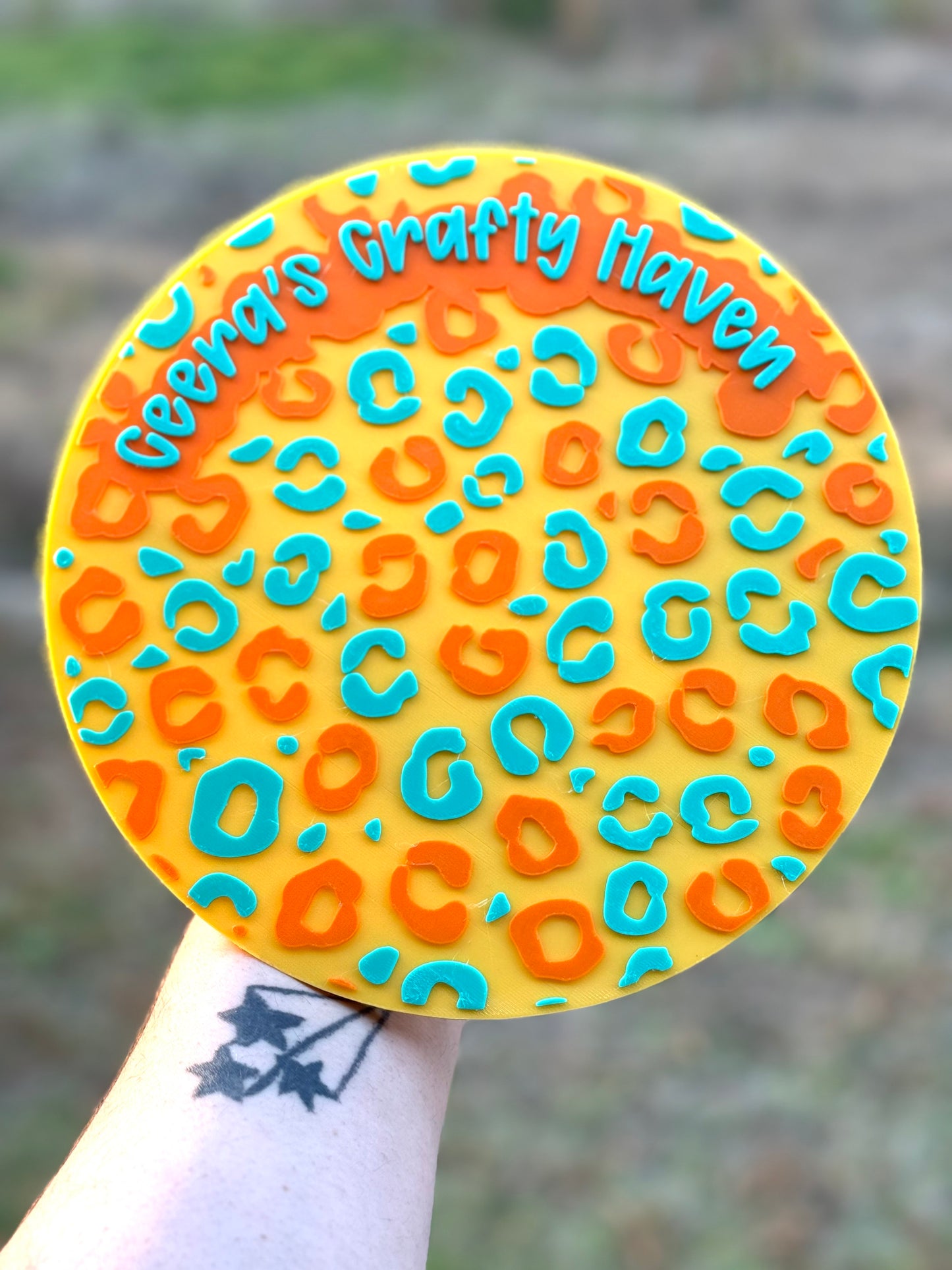 Round Freshie Photo Prop – Customizable Design