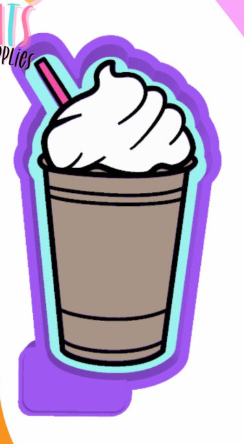 Latte with whipped cream cup #79
