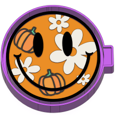 Pumpkin and flower smiley