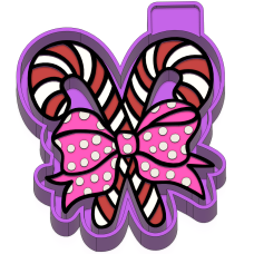 Candy canes with bow