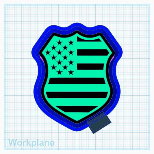 Stars and Stripe badge