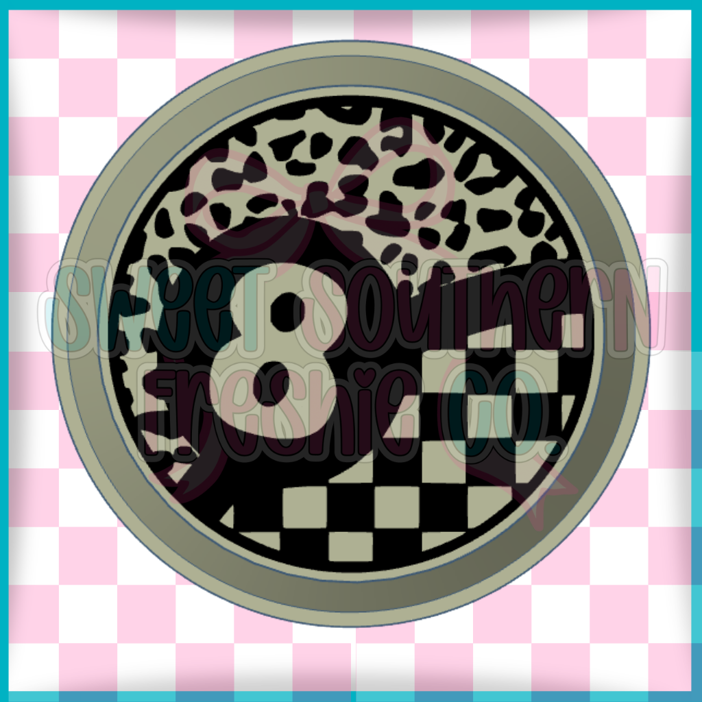 8 ball checkered cheetah