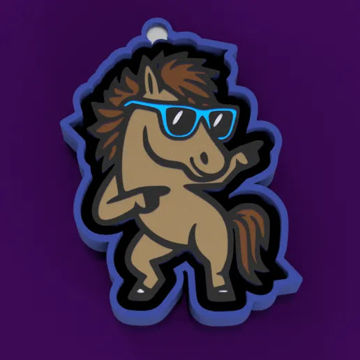 Dancing horse with sunglasses