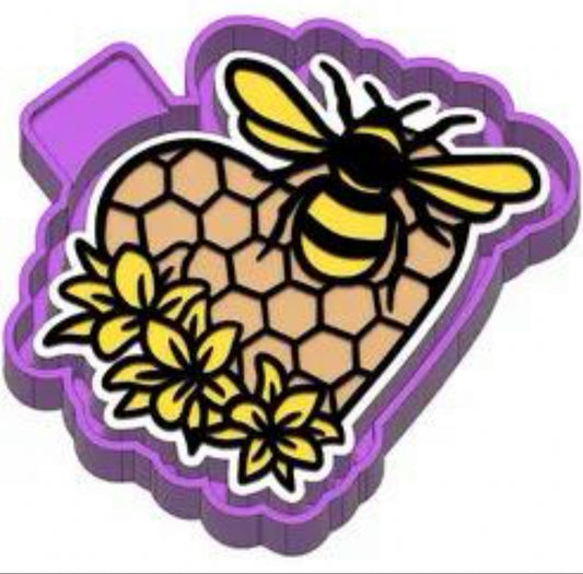 Bee heart honeycomb #224