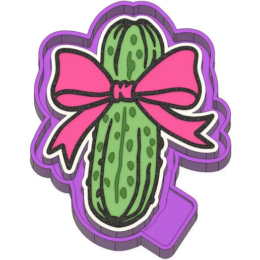 Pickle with bow