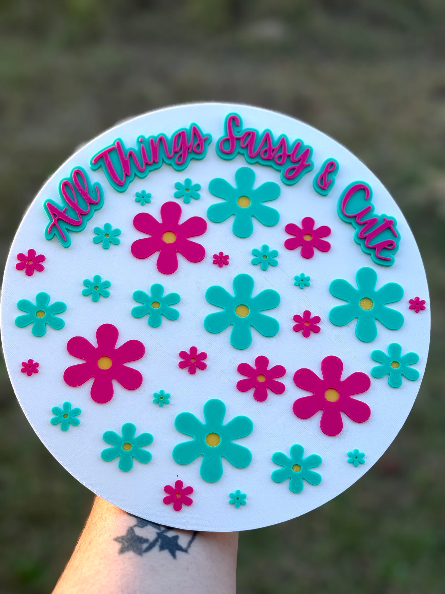 Round Freshie Photo Prop – Customizable Design